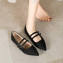 JiaYunNvXie 2026 New Women's Black Mary Jane Shoes With Single Strap, Low Vamp, Versatile For All Seasons, Pairs Well With Skirts - Black - View 17