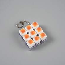 Soft Bread Keyboard Keychain Stress Relief Toy Caramel Bread Keyboard Stress Relief Toy - Crisp Sound, Stress-Relieving Clicky Toy Keychain, Quiet Anxiety Toy For Adults Work, Travel, Home - Relieve Anxiety, Improve Focus, Desk Decor, Party Favors, Christmas And Birthday Gifts - Multicolor - View 14