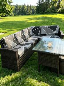 1pc Tropical Rainforest Leaf Pattern High Elasticity Sofa Cover, Polyester Material Full Coverage, Summer Casual, Suitable For Patio, Garden, Poolside, Multiple Occasions, Single Piece Sold Not Set Sofa Protector - Multicolor - View 6