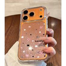 1 Stück glitzernde transparente stoßfeste Schutzhülle für das gesamte Handy, TPU Soft Bumper Cover, kompatibel mit iPhone 17/17 Air/17 Pro/17 Pro Max/16/16 Pro/16 Plus/16 Pro Max 16/15 Pro Max/14 Pro Max/13 Pro Max/12 Pro Max/11 Pro Max/16 Pro Max - Transparent 4 - Übersicht 4