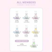 Miffy 烏龜盲盒神秘公仔，可愛 PVC 動漫迷你娃娃，驚喜娃娃，隱藏版，禮物吊飾，居家裝飾 - 彩色 - 查看 9