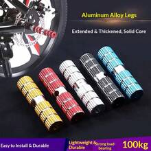 2 PCS Bike Pegs Bicycle Rear Pedals Footrest Aluminum Anti-Slip Feet Rest Mount Stands Foot Peg For BMX Mountain Bike Rear Seat Cycling Fit 9MM 3/8 Inch Axis - Multicolor - View 2