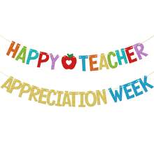 一套纸质教师节横幅，教师节装饰，教师节派对装饰，教师节派对用品，派对横幅装饰 - 查看 2