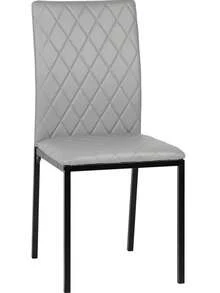 Dining Table And Chairs Set 2/4, Square Kitchen Dining Room Set Kitchen Table With 2/4 Chairs, Space Saving For Small Space Apartment, Dining Room, Kitchen, Black Table With 2/4 Chairs - Light Grey - View 5
