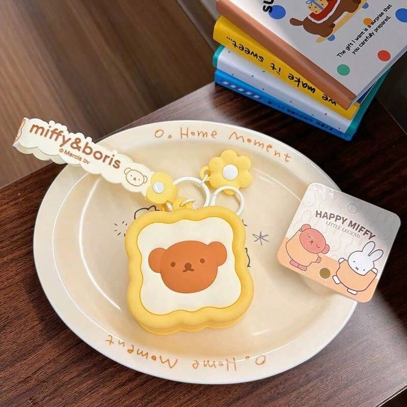 官方授權 Miffy & Boris 收納袋，可愛兔子角色迷你收納包，多色零錢包與耳機收納盒，輕巧拉鍊收納袋，可愛包包掛飾配件，便攜日常小物收納