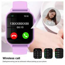 2026 Novo Relógio Inteligente Multifuncional, Pulseiras Duplas, Suporta Função de Chamada, Rastreador de Fitness, Modos Esportivos com Tela Sensível ao Toque, Mostrador de Relógio Personalizável, Notificação de Mensagens, Presente de Natal Perfeito para Homens e Mulheres - Visão 4
