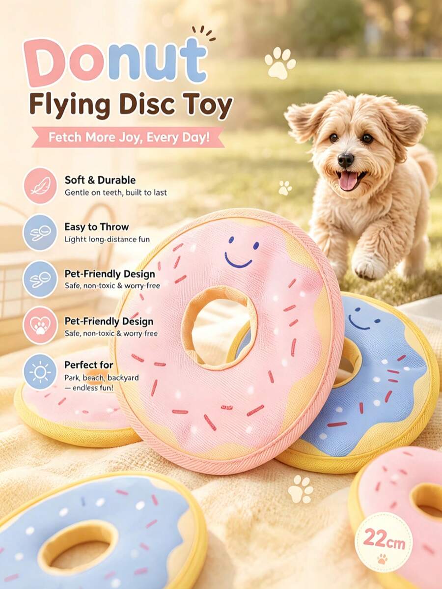 Interactive Dog Toys, Lightweight And Fun, Are Perfect For Outdoor Dog Walks, Training, And Pet Exercise. Made From Durable Polyester Fiber, They Can Be Used Indoors And Are Soft Enough For Dogs To Chew, Enhancing Close Interaction With Pets - Multicolor - View 1