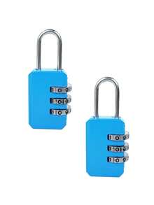 1/2Pcs Steel Wire Rope 3-Digit Combination Padlock, Luggage Combination Padlock, Steel Cable Padlock, Small Combination Lock, Customizable Password, Combination Padlock, Luggage Metal Combination Lock, Mini Coded Key Lock, Home, Luggage Lock, Copper Core Padlock, Classroom Locker, Etc. - Multicolor - View 16