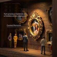 Mini Museo Fai-da-Te Scatola Ombra - Celebra i tuoi ricordi preziosi in modo unico, set di cornici per scatola ombra con display fotografico personalizzabile e figure in miniatura, ricordo decorativo personalizzato e unico - A - Visualizzare 8