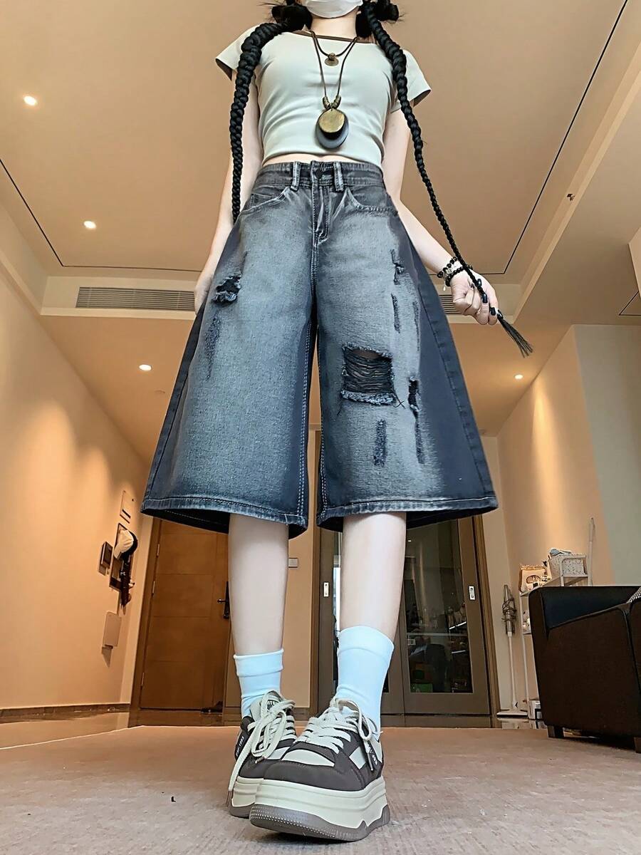 Women Pants - Dark Grey - View 1
