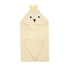 1pc Infant Animal Face Baby Hooded Towel, Unique Animal Design, Super Soft Newborn Bath Towel, Essential Baby Towel, Large Size, Suitable For All Seasons, Cartoon Bathrobe, Soft And Comfortable Plush - 31.49x31.49in - View 11