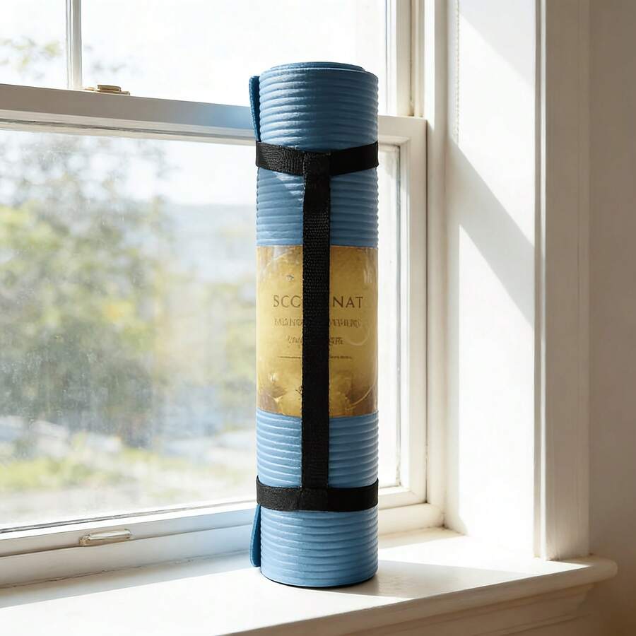 2pcs Multi-Purpose Yoga Mat Straps, Say Goodbye To Slipping Or Loosening Yoga Mats, Adjustable Nylon Straps, Easy To Use, Tear-Resistant Adjustable Straps Suitable For Yoga, Pilates, Gym, Outdoor Exercise, Home Storage And Travel - Multicolor - View 1