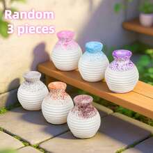 6 chiếc bình hoa mini bằng nhựa, kiểu dáng bình hoa nhỏ xinh, phụ kiện bonsai rêu kiểu Nhật Bản và Trung Quốc, đồ trang trí thủ công sáng tạo, bộ đồ trang trí để bàn, phụ kiện tiểu cảnh, đồ dùng vườn cổ tích, đồ dùng làm vườn thu nhỏ, trang trí bàn làm việc thẩm mỹ, trang trí nhà cửa, trang trí phòng, trang trí kệ, bình hoa mini kiểu thủy tinh trang trí bàn làm việc tại nhà, văn phòng, tự làm đồ trang trí cảnh quan. - Bình hoa nhiều màu - Xem 13