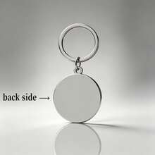 1pc Stainless Steel Vintage Compass Keychain Key Ring Unisex Key Holder Bag Charm Key Pendant Suitable For Daily Use Or Gift - Silver - View 8