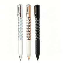 0.5mm Simple Push-Button Transformable Ballpoint Pen, Business Office Supplies, Geometric Fidget Pen, Back To School - Round - View 9