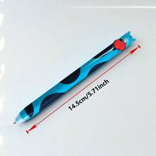 6pcs Cat Themed Erasable Ballpoint Pen Set, Retractable Design With 0.7mm Blue Ink Refill, Smooth Writing And Easy To Erase, Perfect Gift For School And Office Use - Multicolor - View 2