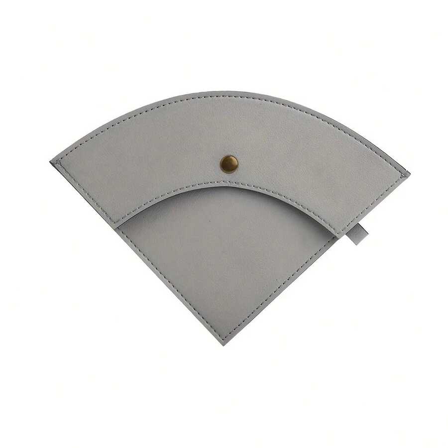 Waterproof Leather Cone-Shaped Holder For Paper Coffee Filters, Reusable Rack For Storing Coffee Filter Bags. - Light Grey - View 1