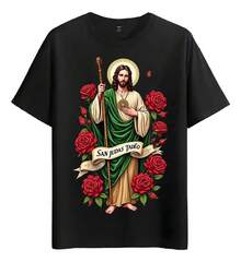 Tshirt Muscle Freaks  Tadeo Estilo Religioso - Negro - Ver 1