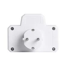 1/2pcs European Standard To German Standard Plug Adapter With Power Switch Socket, 2-Pin 4.8mm EU-DE Travel Adapter, 16A 250V 3500W Extended Wall Socket, White, Suitable For Home, Travel And Office - 歐規F型插(220-240V) - 查看 5