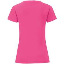 Fruit of the Loom Womens/Ladies Iconic T-Shirt (Fuchsia Pink) - 100% Ringspun Cotton - 145gsm - (PC3400) - Pink - View 2