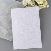 1pc 3D Embossed Folder, DIY Scrapbook Supplies, Floral Pattern Plastic Embossed Folder, Suitable For Card Making, Scrapbooking And Other Paper Craft Creations - Multicolor - View 4