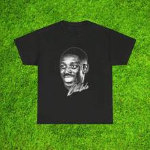 Ousmane Dembélé T-Shirt, Barcelona T-Shirt, Gift For National Football Fans, Football Legend T-Shirt, Artistic Graphic T-Shirt, Casual Summer Wear, Suitable For Everyday Wear, Loose T-Shirt - Y2K Men's/Trap Latin Music/Street Fashion/Party Vibe, Suitable For All Seasons, A Great Gift For Friends. - Black - View 1