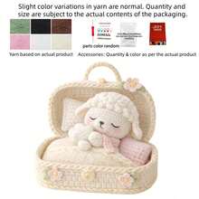 1Set Animal Crochet Kit, Crochet Kit For Beginners, Beginner Crochet Kit For Adults With Step-By-Step Text Tutorials, Sleeping Lamb DIY Crafts For Adults, Contemporary Home Decorative Ornaments, Cute Birthday Easter Day And Spring Gifts - Sleeping Lamb - View 13