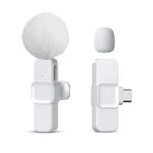 Wireless Lavalier Microphone Suitable For Smartphones, Plug And Play Wireless Microphone For Video/Audio Recording, Lapel Microphone For Interviews/Vlogs/Teaching - White - View 10