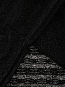 Ladies' Summer Cool Lace Mesh Splicing Camisole, With Pleated And Slim-Fitting Design, Detachable Bra Pads, Adjustable Shoulder Straps, And Free Matching Options, Making It A Fashionable And Sexy Top For Hot Girls - Black - View 7