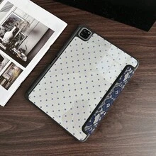 1 件波点蕾丝印花平板电脑保护套，兼容 iPad 第十代 10.9 英寸（2022 年款）/ Air 13 (M3 2025)/ Air 11 (M3 2025)/ Air 11 (M3 2025)/ 11 (A16 2025)，具备自动休眠/唤醒功能，时尚的平板电脑配件，兼容小米 5/5PR/6/6PRO/7/7PRO/Galaxy Tab S10+/S9/A9，兼容小米 Pad 5/6/7，兼容华为 MatePad - 彩色 - 查看 4