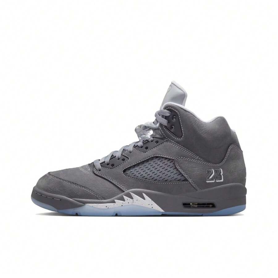 Nike Jordan Air Jordan 5 Retro "Wolf Grey" Classic Comfort Mid-Top Retro Basketball Shoes Men's Grey - DD0587-002 - View 1
