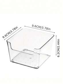 Schubladentrenner Aufbewahrungsdesign, eingebaute Aufbewahrungsbox, transparente Acryl Aufbewahrungsbox für Schreibtisch Bürobedarf, kann als hochwertiges Geschenk für Ostern, Thanksgiving, Weihnachten, Kindertag, Abschlusszeit und Schulanfang verwendet werden - Quadrat - Übersicht 7
