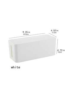 1pc Desktop Power Strip Storage Box, Charger Outlet Socket Cable Organizer For Living Room - Multicolor - View 11
