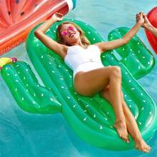 New In-Stock Original Cactus Floating Swim Ring, Thickened Quality Inflatable Water Float Bed 180*145cm - Cactus Float - View 4