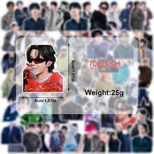 70pcs/64pcs Stickers, ARIRANG Fans Merch Goods, ARIRANG Stickers, JHOPE, V Stickers, Laptop, Phone, Luggage, Cup Decorative Stickers, Car Stickers, Scrapbooking DIY Stickers, Exquisite Decorations, Birthday Gift, Aesthetic - Multicolor - View 10