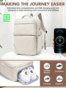 20L Expandable Vacuum Compression Travel Backpack, Waterproof Handheld Luggage Bag With Built-In Compression System, Lightweight Backpack Suitable For 3-4 Days Travel, Business Trip, Hiking, Weekend - Multicolor - View 7