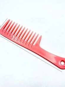 1PC Heat Resistant Wet Hook Curly Hair Brushes Wide Tooth Hairdressing Comb Pro Salon Dyeing Styling Tools Coarse Wide Spikes Tooth - Multicolor - View 8