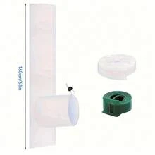 Tira de sellado de ventana para aire acondicionado portátil, kit de ventilación para aires acondicionados portátiles y secadoras adecuado para ventanas corredizas, kit de sellado fácil de instalar adecuado para ventanas corredizas/tragaluces/toldos/ventanas - Blanco - Ver 7