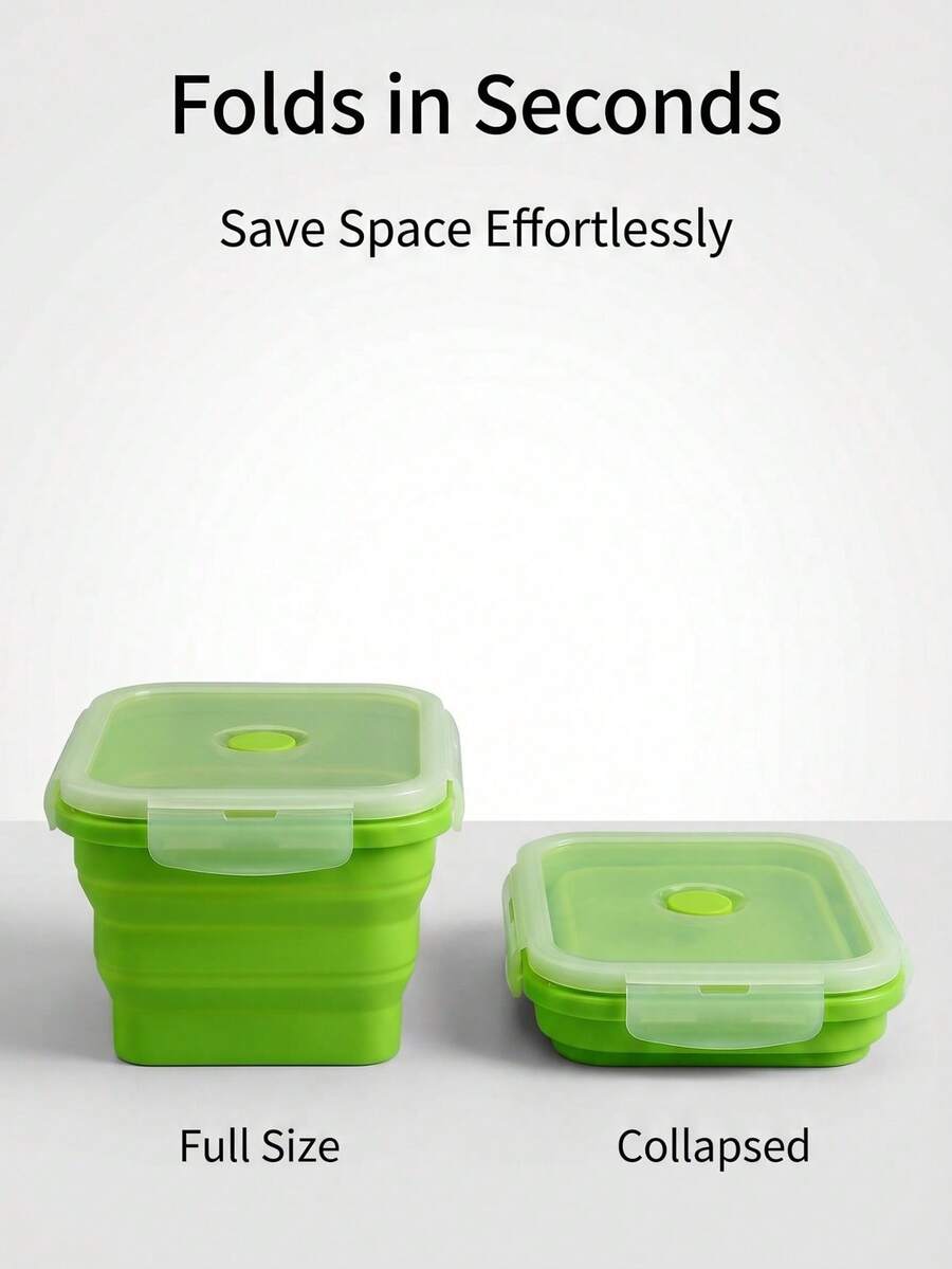 Caja enfriadora plegable y aislada, conveniente para picnic, almuerzo en el trabajo, primavera y verano - verde - Ver 1