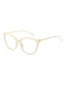 1 Pair Women's Sexy Beige Cat Eye Retro Metal Leg Decorative Fashion Casual Wear Non-Prescription Glasses - Off-white Frame - View 2