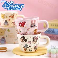 Official Disney Licensed 350ml 3D Embossed Ceramic Mug, Cute Mickey & Minnie Cartoon Coffee Tea Cup, Large Handle Ceramic Water Cup, Holiday Gift Box Set Drinkware, Suitable For Women And Family Daily Home Use - Multicolor - View 7