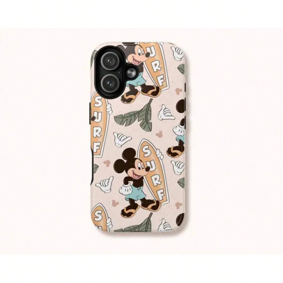 24h Shipping From DE Apple 17 Pro Max PlusMickey Mouse Surf Phone Case |   Double Layer, Impact Resistant |     Pixel 23 24 25 26 - 1 Piece Of Picture Color - View 1