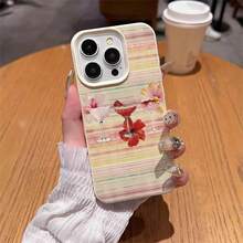 1 buah Casing Ponsel Motif Garis-garis Minuman Es Musim Panas Bahan TPU, Kompatibel dengan iPhone 17 Pro Max/17/16 Pro Max/15/13/12/11, S20 FE/A15/S24/A55, Note 11/12/13 Pro, Pelindung Ponsel Lembut Anti Jatuh yang Melindungi Seluruh Bagian - Putih - View 4