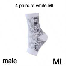 4Pairs Unisex Ankle Compression Socks - Arch Support, For Sports, Running, Hiking, Cycling | Comfortable Breathable Foot Sleeves - Multicolor - View 9