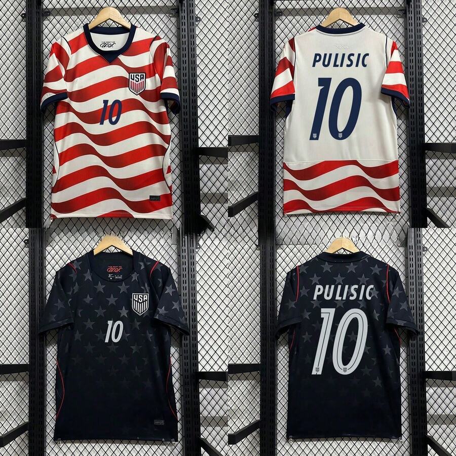 2026 World Cup USA National Team Jersey, Short Sleeve Football Fan & Player Edition - 美國主場8號 - 查看 1