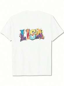 TrendyLISA Women's Multicolor Pure Cotton T-Shirt, Comfortable Fit, Summer T-Shirts, Summer Tops, Black T-Shirt, Women's Summer Set, Women's Blouse, Summer T-Shirts, Women's Tank Tops, World Cup Essential. - 白色 - 查看 1