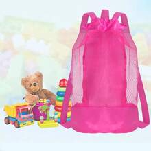 1 Children's Beach Backpack, Waterproof, With Adjustable Drawstring, For Collecting Shells And Storing Toys. - 淺綠色 - 查看 4