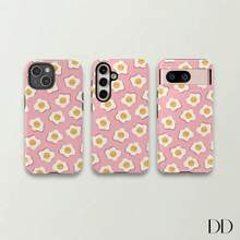 24h Versand aus DE Apple 17 16 15 süße Spiegelei Kunst Handyhülle, süße Hülle für iPhone 16 15 14 13 12 11 Pro Max Mini XR XS X Plus, Galaxy S24 S23, Pro Xl 23 24 25 26 - Weiss - Übersicht 4