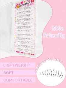 96pcs Cat Paw Style Segmented Lower Eyelashes, 3-Step Easy Application, B Curl, Reusable, Beginner Friendly - B - View 5