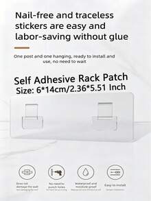2 piezas Estantería de ducha de esquina sin taladro montada en la pared Organizador de baño con soporte para cepillo de dientes Ganchos Estante de metal antioxidante para almacenamiento de inodoro, cocina, champú, cosméticos y suministros del hogar - 2 años - Ver 12